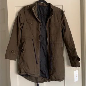 Olive green, fall jacket